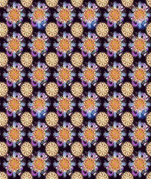 Raster illüstrasyonu. Raster illüstrasyonu. Şirin karalama çiçekleri olan kusursuz çiçek desenleri. El yapımı çiçek ve bitki koleksiyonu. Eskiz biçimi siyah ve bej renklerinde.