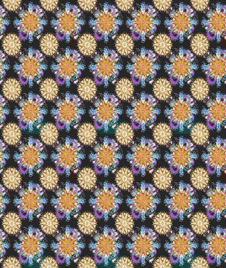 Güzel kumaş deseni. Raster illüstrasyonu. Küçük çiçekteki sevimli çiçek deseni. Güzel karalama çiçekleri olan kusursuz çiçek deseni..