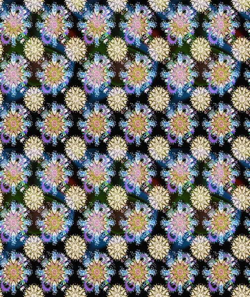 Kaydırma, tekstil, duvar kağıdı için sorunsuz çiçek background. Vintage çiçekli desen. Yumuşak döşeme. Yumuşak pamuklu tasarım. Raster frourish doku.