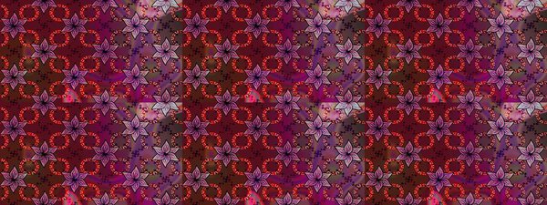 Gentle, spring floral background. Flowers on purple and red colors. Raster floral pattern in doodle style with flowers.