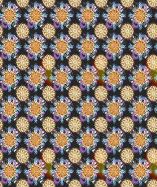 Raster Dikişsiz güzel kumaş desen. Çiçek deseni. Düz çiçek öğeleri tasarım. Bahar Tema Dikişsiz desen arka plan rengi.