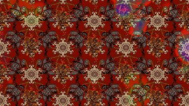 Çiçek arkaplanlı soyut zarafet eskiz deseni. Raster Güzel kumaş deseni.