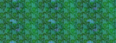 Yeşil renkli çiçekler. Sevimli çiçek raster deseni. Renkli Bahar Teması eskiz kalıbı. Düz Çiçek Elementleri Tasarımı.