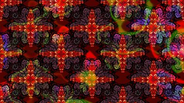 Çiçekli yaz çiçekleri. Küçük çiçekte güzel bir desen. Küçük renkli çiçekler. Moda baskıları için zarif bir şablon. Motley illüstrasyonu. Çizim.