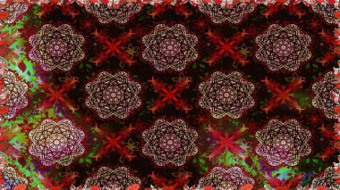 Siyah ve kahverengi renkte çiçekler. Küçük çiçekte sevimli çiçek deseni var..