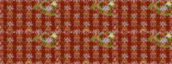 Kibarca, kırmızı renkte bahar çiçekleri. Çiçekli, pürüzsüz bir desen. Raster illüstrasyonu. Raster çiçekleri klasik tarzda resmedilir..