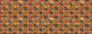 Barok tarzında duvar kağıdı tasarımı için kusursuz damaske deseni arkaplanı. Süslü raster dekorasyonu. Altın elementlerle kahverengi renklerde altın desen.