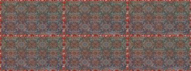 Gri ve kahverengi renkli çiçekler. Renkli Bahar Temalı Kusursuz Arkaplan. Çiçekle kusursuz desen. Düz Çiçek Elementleri Tasarımı.