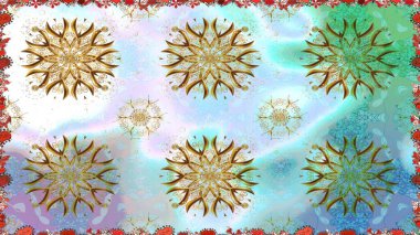 1950-1960 motifleri. Tarafsız, tarafsız. El çizimi çiçek unsurları olan soyut, dikişsiz raster deseni. Çiçekli ipek eşarp. Retro tekstil tasarım koleksiyonu.