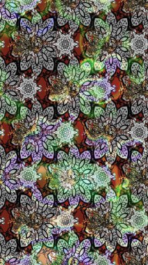 Tekstil, kumaş, kapaklar, duvar kağıtları, baskı, naylon, koleksiyon defteri, örgü, dekupaj için güzel bir eskiz. Küçük gri çiçeklerle oldukça eski bir besin torbası deseni.