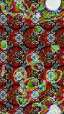 Gömlek, arka plan modelini çiz. Kahverengi renkli çiçekler. Tropik çiçekler.