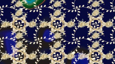 Raster suluboya çiçek deseni, narin çiçekler, siyah çiçekler, tebrik kartı şablonu. Güzel kumaş deseni.