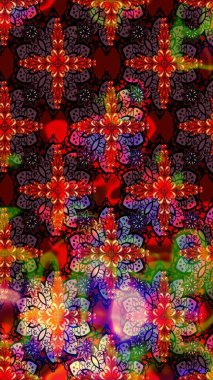 Tony 'nin kumaş kalıbını çiz. Raster illüstrasyonu. Modaya uygun kumaş deseni. Küçük çiçekte sevimli çiçek deseni var..