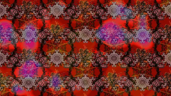 Çizim çiçek deseni duvar kağıdı, web sitesi arka planı, ambalaj kağıdı, davetiye, broşür, afiş veya web sitesi için kullanılabilir. El çizimi Raster çizimi. Parlak elementlerin.