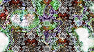 Raster illüstrasyonundaki çiçek desenli çizim. Suluboya tarzında nötr renkler üzerine çiçekler.