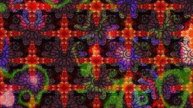 Çiçekli yaz çiçekleri. Küçük çiçekte güzel bir desen. Küçük renkli çiçekler. Moda baskıları için zarif bir şablon. Motley illüstrasyonu. Çizim.