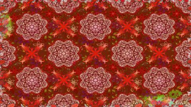 Tomurcukları çiçek olan sevimli bir çiçek deseni. Kusursuz bir geçmişi var. Raster illüstrasyonu. Kumaş, tekstil, duvar kağıdı baskısı için. Eski usul. Raster..