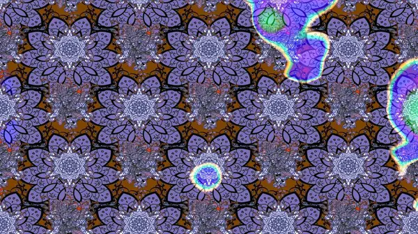 Klasik çiçek tasarımı elementleri. Mor kıvırcık çiçekler mor renkte şekillenir. Raster illüstrasyonu.