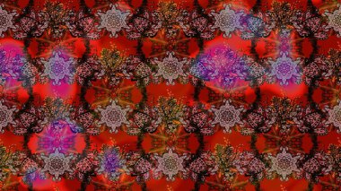 Çizim çiçek deseni duvar kağıdı, web sitesi arka planı, ambalaj kağıdı, davetiye, broşür, afiş veya web sitesi için kullanılabilir. El çizimi Raster çizimi. Parlak elementlerin.