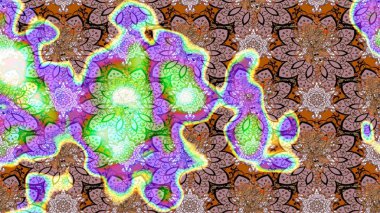 Raster illüstrasyonundaki çiçek desenli çizim. Tarafsız renklerde çiçekler. Renkli Bahar Teması eskiz kalıbı. Düz Çiçek Elementleri Tasarımı.