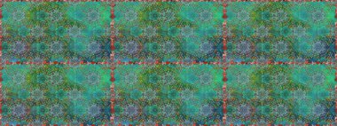 Yeşil renkli çiçekler. Düz Çiçek Elementleri Tasarımı. Renkli Yaz Temalı Kusursuz Arkaplan. Raster illüstrasyonunda kusursuz çiçek deseni.