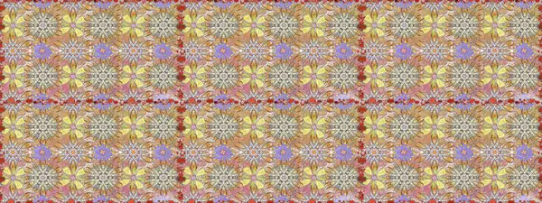 Düz Çiçek Elementleri Tasarımı. Renkli Bahar Temalı Kusursuz Arkaplan. Tarafsız ve bej renkli şirin çiçek desenleri. Raster Modaya uygun kumaş deseni.