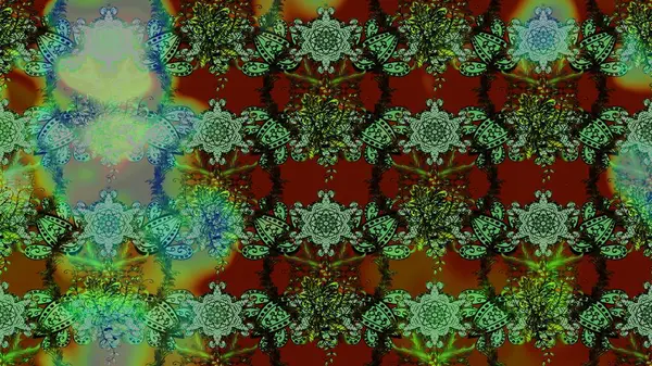 Şirin çiçekler. Çizgi çizimi kalıbı. Raster Moda kumaş deseni.