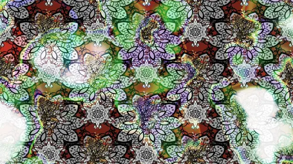 Raster illüstrasyonundaki çiçek desenli çizim. Suluboya tarzında nötr renkler üzerine çiçekler.