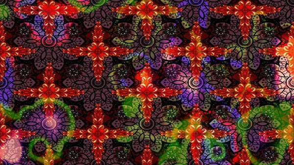 Çiçekli yaz çiçekleri. Küçük çiçekte güzel bir desen. Küçük renkli çiçekler. Moda baskıları için zarif bir şablon. Motley illüstrasyonu. Çizim.