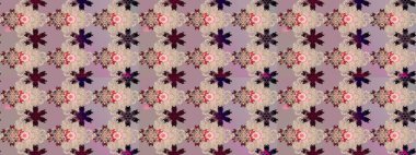 Tarafsız ve bej renklerde bahar çiçekleri. Çiçek ve yapraklı karalama şeklinde Raster çiçek deseni. Raster illüstrasyonu.