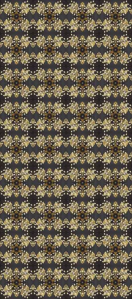 Barok tarzında kusursuz bir doğulu süsü. Geleneksel klasik altın desen. Altın desenli gri, bej ve kahverengi, altın elementli. Raster doğulu süsü.