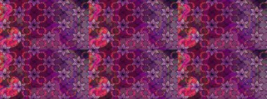 Renkli Bahar Teması eskiz kalıbı. Raster Şirin kumaş deseni. Düz Çiçek Elementleri Tasarımı. Eskiz klasiği.