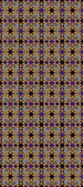 Raster Golden Mehndi kusursuz desen. Kına dövmeli süs çiçekleri, altın çıkartmalar, mehndi ve yoga tasarımı, kartlar ve parmak izleri. Kahverengi, bej ve gri renkte desen.