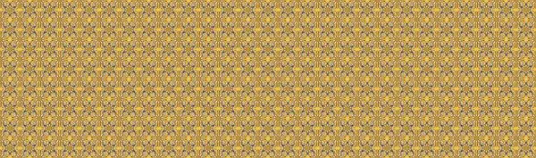 Sarı, bej ve kahverengi renklerde altın antika ortaçağ dekoratifi, yaprakları ve altın desenli süslemeleri olan pürüzsüz bir desen. Kusursuz kraliyet lüksü, altın barok kumaş rengi..