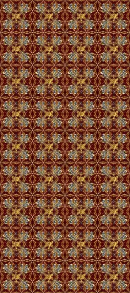 Kahverengi, bej ve kırmızı renklerde altın desenli altın elementler. Süslü raster dekorasyonu. Barok tarzında duvar kağıdı tasarımı için kusursuz damaske deseni arkaplanı.