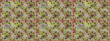 El çizimi çiçekli, pürüzsüz bir desen. Tekstil, kumaş, ambalaj, hatıra defteri için hoş bir çiçek arkaplanı. Çocuksu tasarım. Tarafsız arkaplanda.