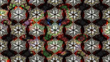 Siyah renkli etnik çiçeklerle süslenmiş zarif bir eskiz şekli. Raster Çiçek İllüstrasyon Şirin Tekstil.