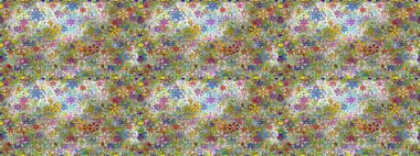 Kabile sanatı boho baskısı, klasik çiçek arkaplanı. Arkaplan dokusu, duvar kağıdı, çiçek teması tarafsız ve yeşil renklerde. Soyut etnik raster pürüzsüz desen.