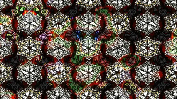 Siyah renkli etnik çiçeklerle süslenmiş zarif bir eskiz şekli. Raster Çiçek İllüstrasyon Şirin Tekstil.