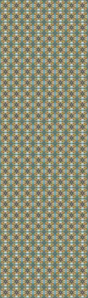 Klasik klasik klasik arka plan. Geleneksel oryantasyon süsü. Raster illüstrasyonu. Kahverengi, bej ve mavi renklerde altın elementlerle kusursuz desen. Kusursuz klasik raster altın desenli.