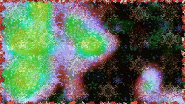 Çiçekli, suluboya desenli kusursuz çiçek deseni. Küçük çiçekte güzel bir çiçek deseni var. Raster deseni.