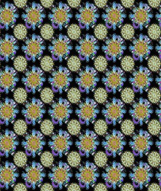 Siyah ve nötr çiçekli kusursuz desen suluboya çiçek deseni, güzel çiçek, duvar kağıdı, kart veya kumaş için fayanslı. Raster - stok.