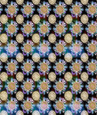 Parlak çiçekli kolaj çiçekleri siyah ve nötr. Çiçekli zambaklar kusursuz bir arka plan. Çiçek tasarımı için inanılmaz kolaj cennet tarzı..