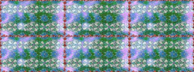 Nazikçe, güzel çiçek arkaplanı. Çiçekli karalama şeklinde Raster çiçek deseni. Mavi renkte çiçekler.