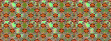 Çiçek desenli raster, yeşil ve kahverengi çizgi grafik desenli soyut raster arkaplan. Modern stil dokusu.