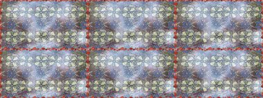 Parlak çiçekli kolaj çiçekleri gri ve nötr. Çiçekli zambaklar kusursuz bir arka plan. Çiçek tasarımı için inanılmaz kolaj cennet tarzı..