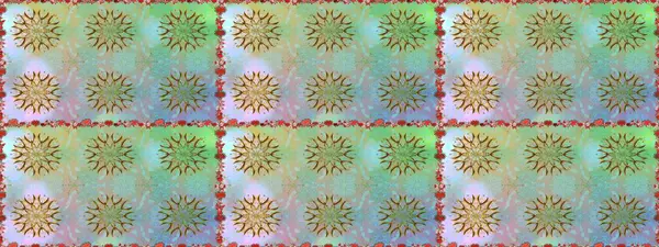 Renkli Bahar Temalı Kusursuz Arkaplan. Tarafsız ve mavi renkte çiçekler. Düz Çiçek Elementleri Tasarımı. Raster illüstrasyonunda kusursuz çiçek deseni.