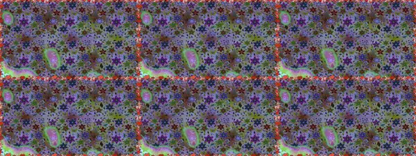 Raster Güzel kumaş deseni. Raster suluboya deseni, narin çiçekler, menekşe ve gri çiçekler, tebrik kartı şablonu..