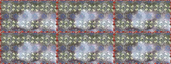 Suluboya kusursuz desen. Dekorasyon ve tasarım için güzel bir desen. Moda baskısı. Çiçeğin suluboya çizimlerinin mükemmel deseni. Eski model. Raster illüstrasyonu.