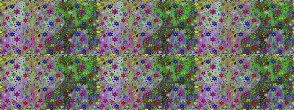 Güzel suluboya çiçekler, parlak resimler ilham verici yeşil ve mavi çiçek desenli kusursuz arka plan. Raster..